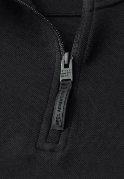 Piqué Troyer Sweatshirt