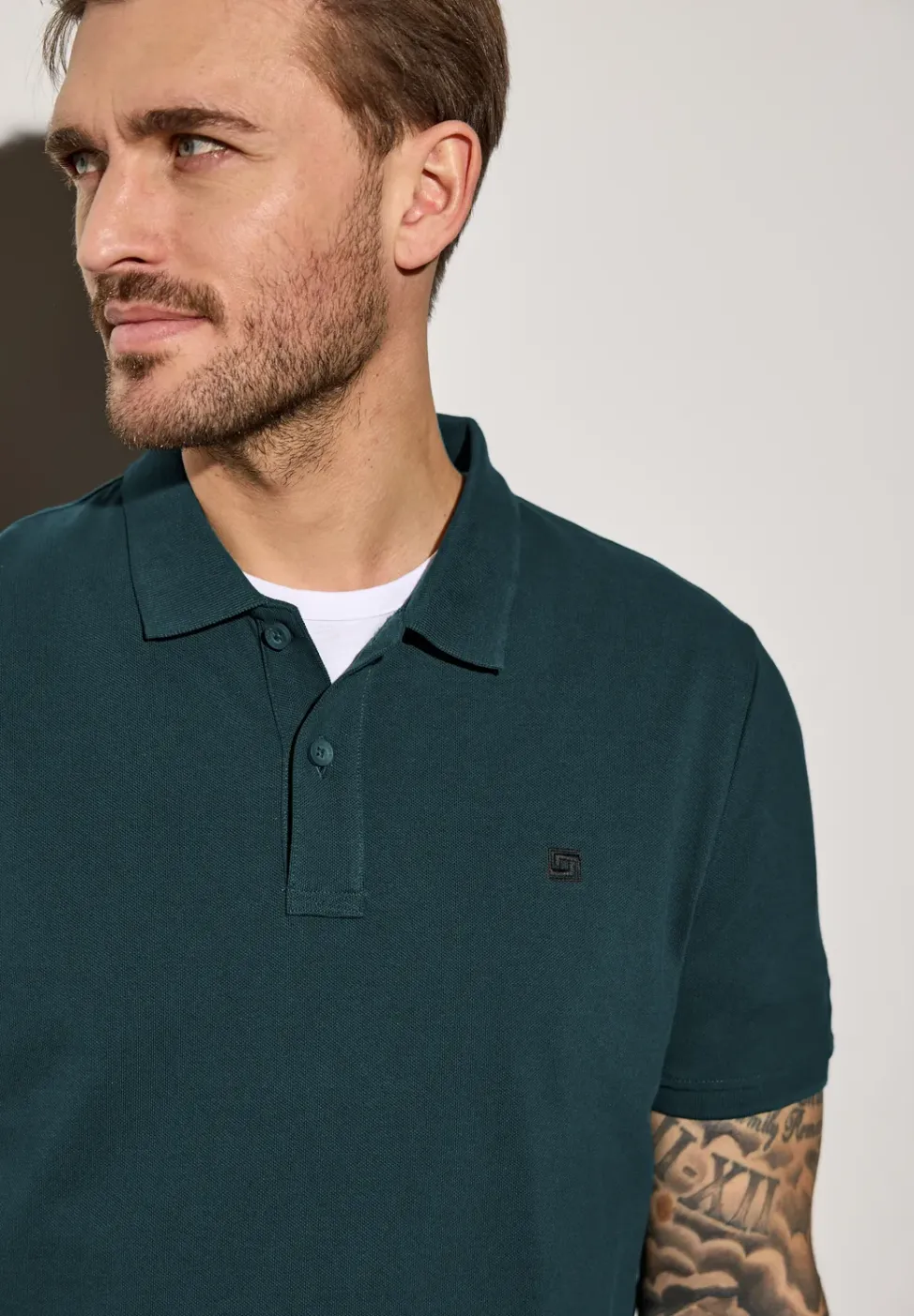 Piqué-Poloshirt mit Logo