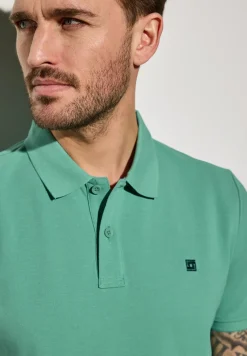 Piqué-Poloshirt mit Logo