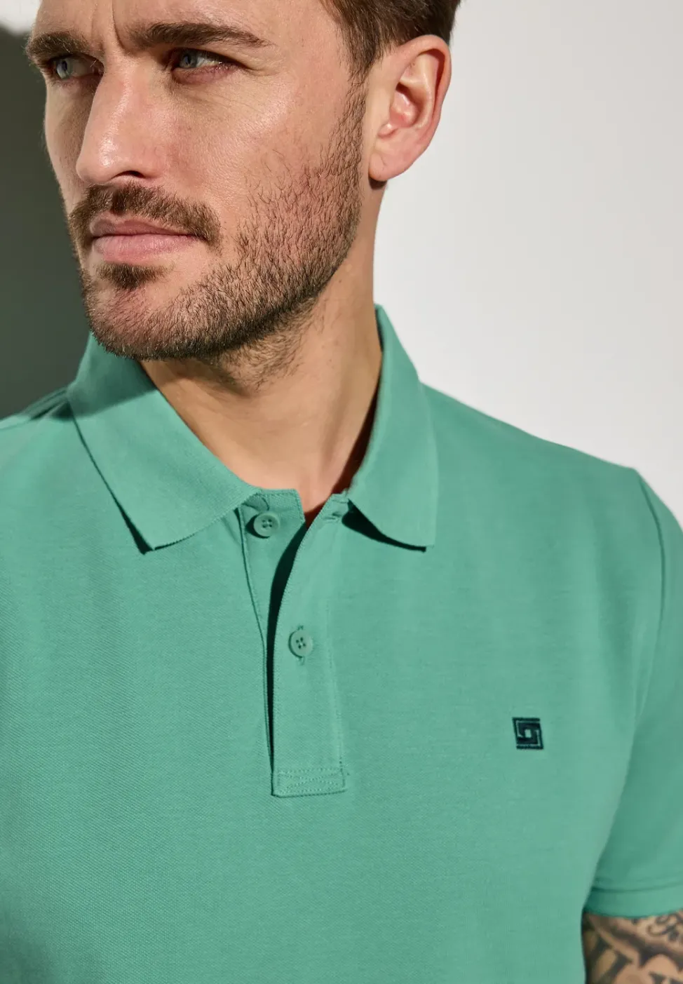 Piqué-Poloshirt mit Logo