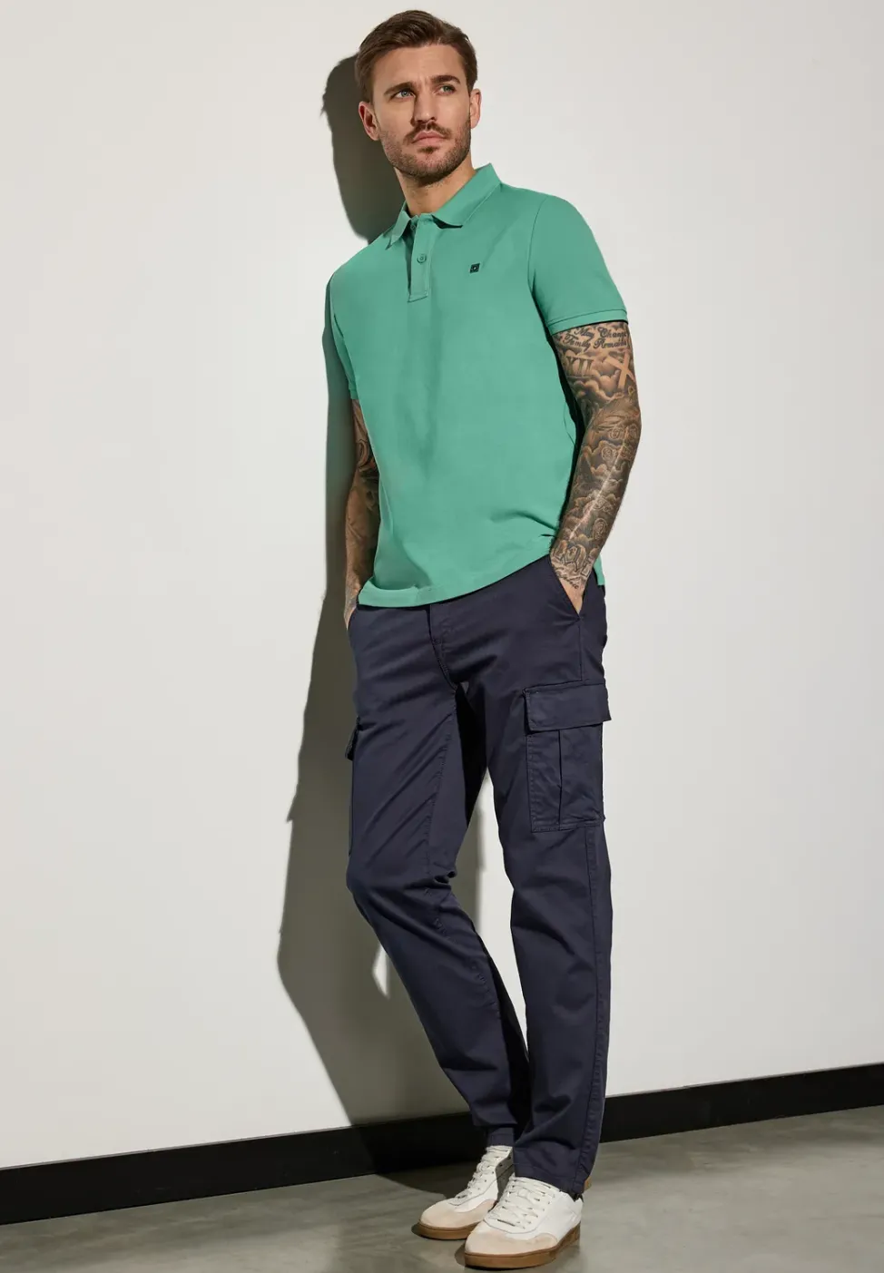 Piqué-Poloshirt mit Logo
