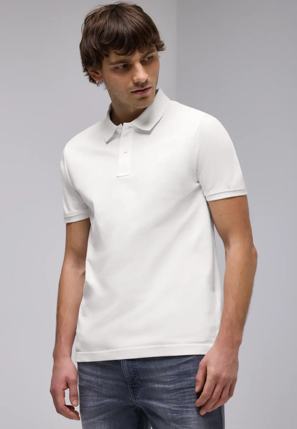 Piqué-Poloshirt mit Logo