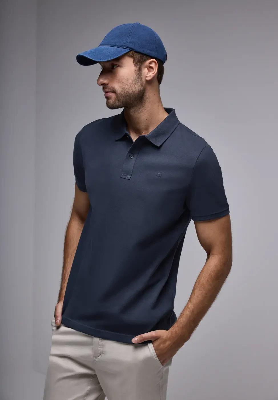 Piqué-Poloshirt mit Logo