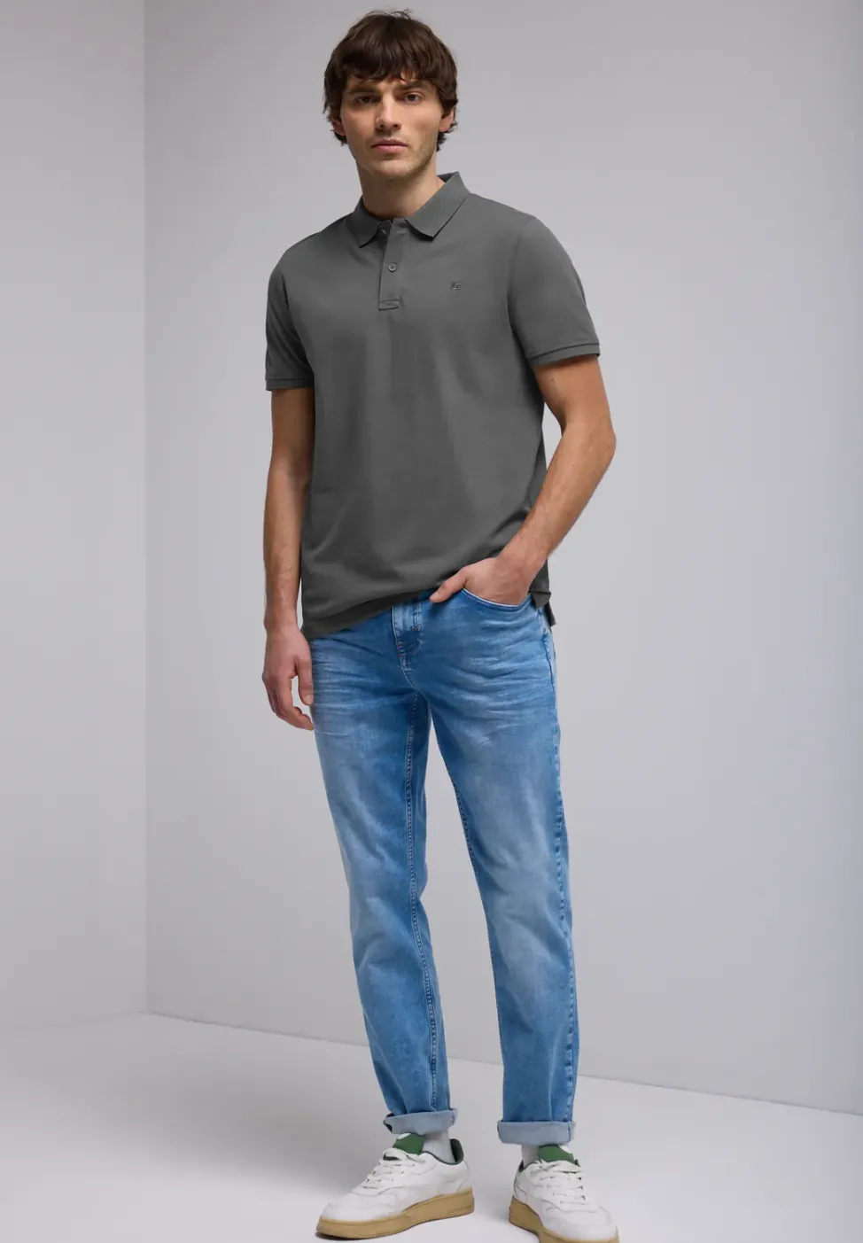 Piqué-Poloshirt mit Logo