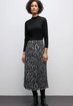 Plissée Chiffon Kleid
