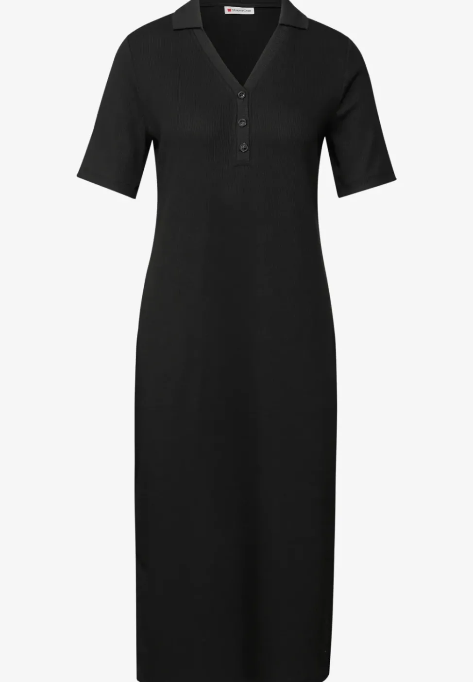 Polokleid mit Rippstruktur