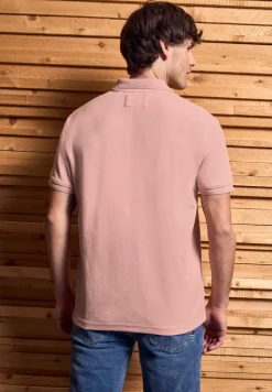 Poloshirt mit offenem Kragen
