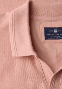 Poloshirt mit offenem Kragen