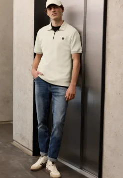 Poloshirt mit Struktur