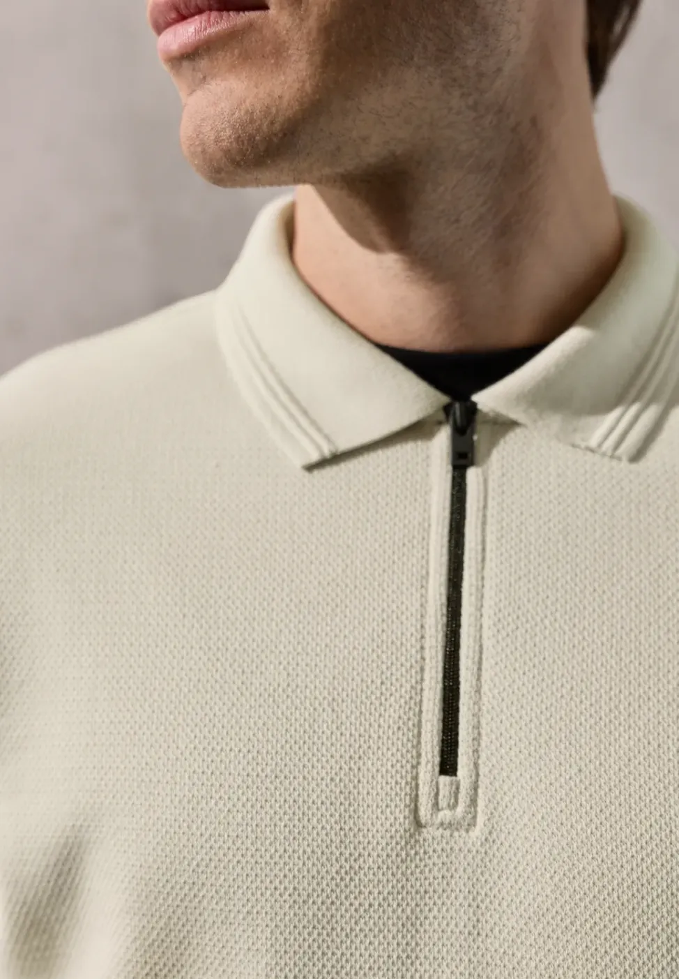 Poloshirt mit Struktur