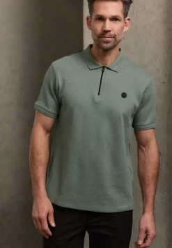 Poloshirt mit Struktur