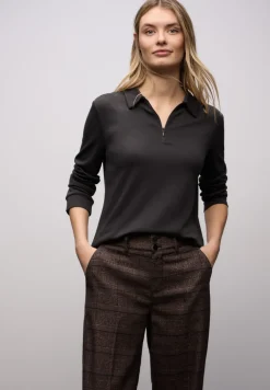 Poloshirt mit Zipper