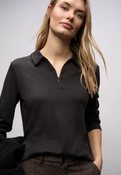Poloshirt mit Zipper