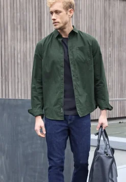Popeline Herringbone Hemd