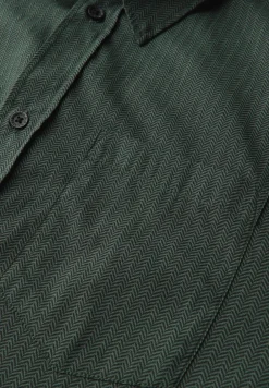 Popeline Herringbone Hemd