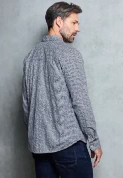 Popeline Houndstooth Hemd