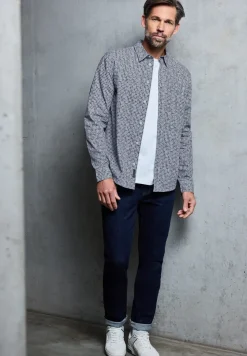 Popeline Houndstooth Hemd