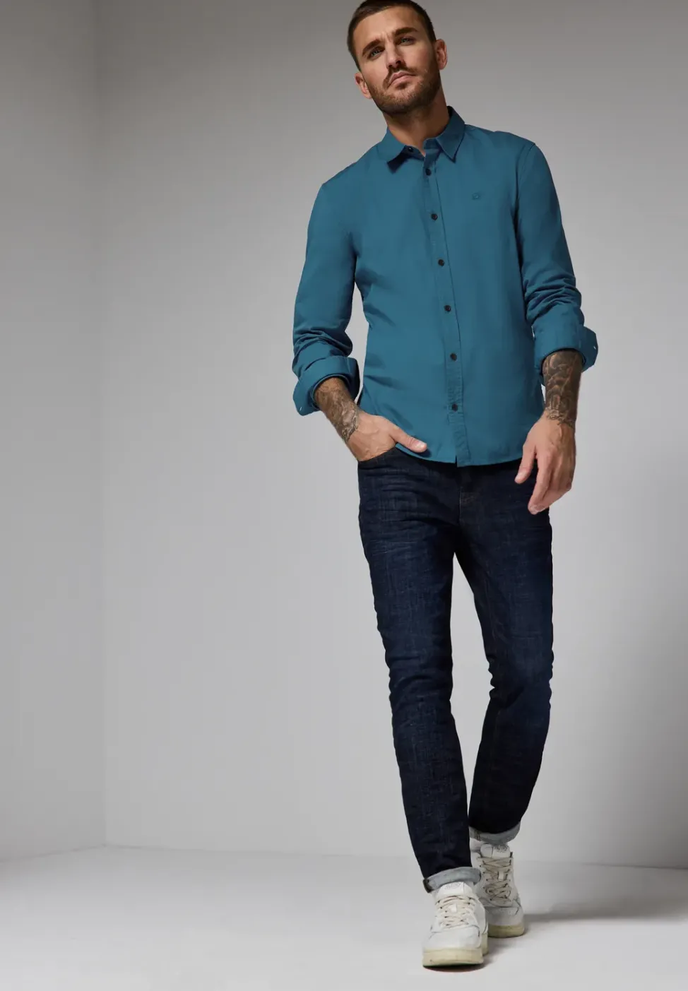 Popeline Stretch Hemd