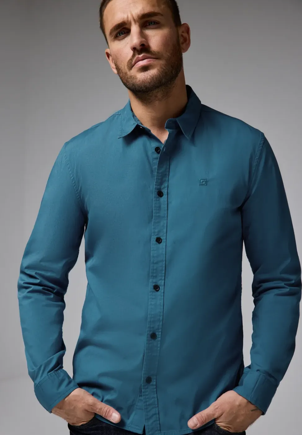 Popeline Stretch Hemd