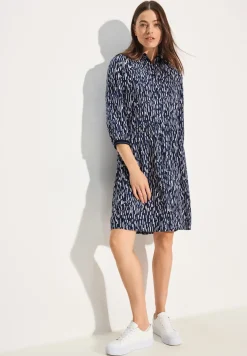 Print Hemdblusenkleid