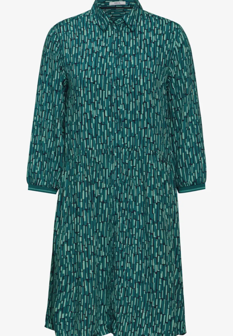 Print Hemdblusenkleid