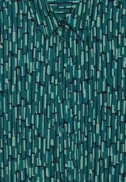 Print Hemdblusenkleid