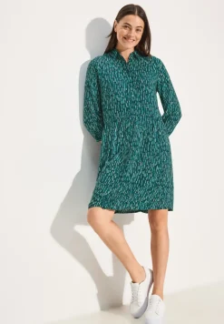 Print Hemdblusenkleid