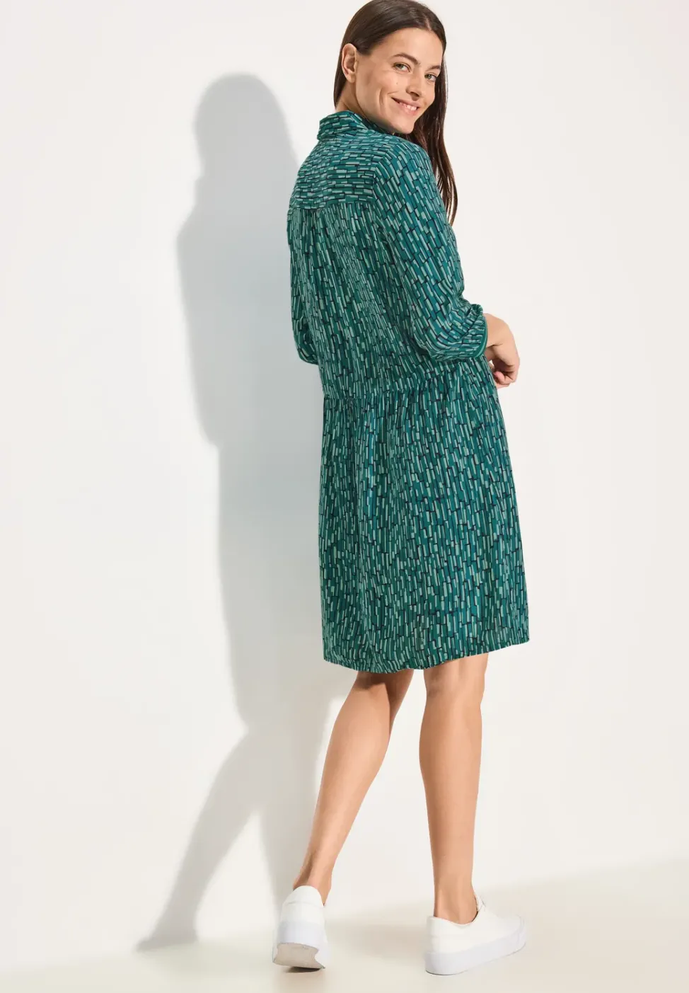 Print Hemdblusenkleid
