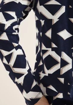 Print Shirt im Tunika-Look