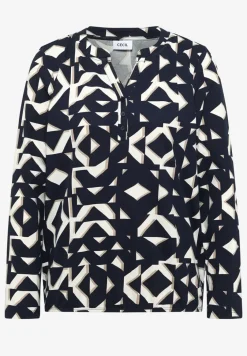 Print Shirt im Tunika-Look