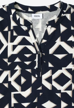 Print Shirt im Tunika-Look