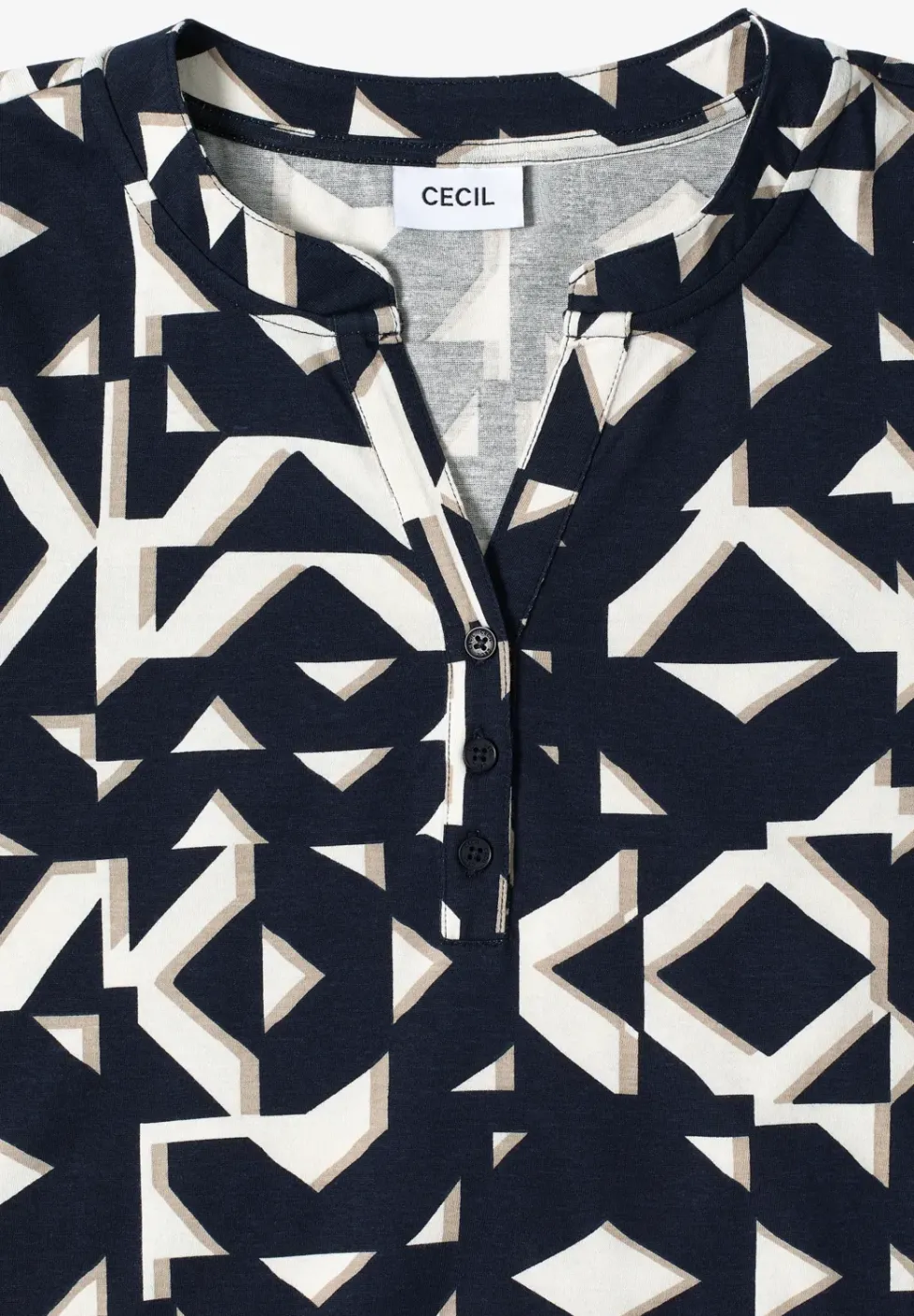 Print Shirt im Tunika-Look