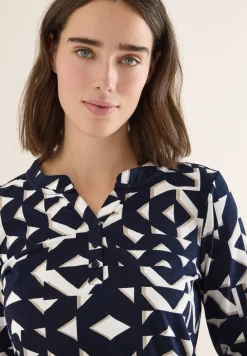 Print Shirt im Tunika-Look