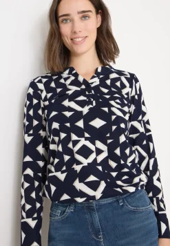 Print Shirt im Tunika-Look