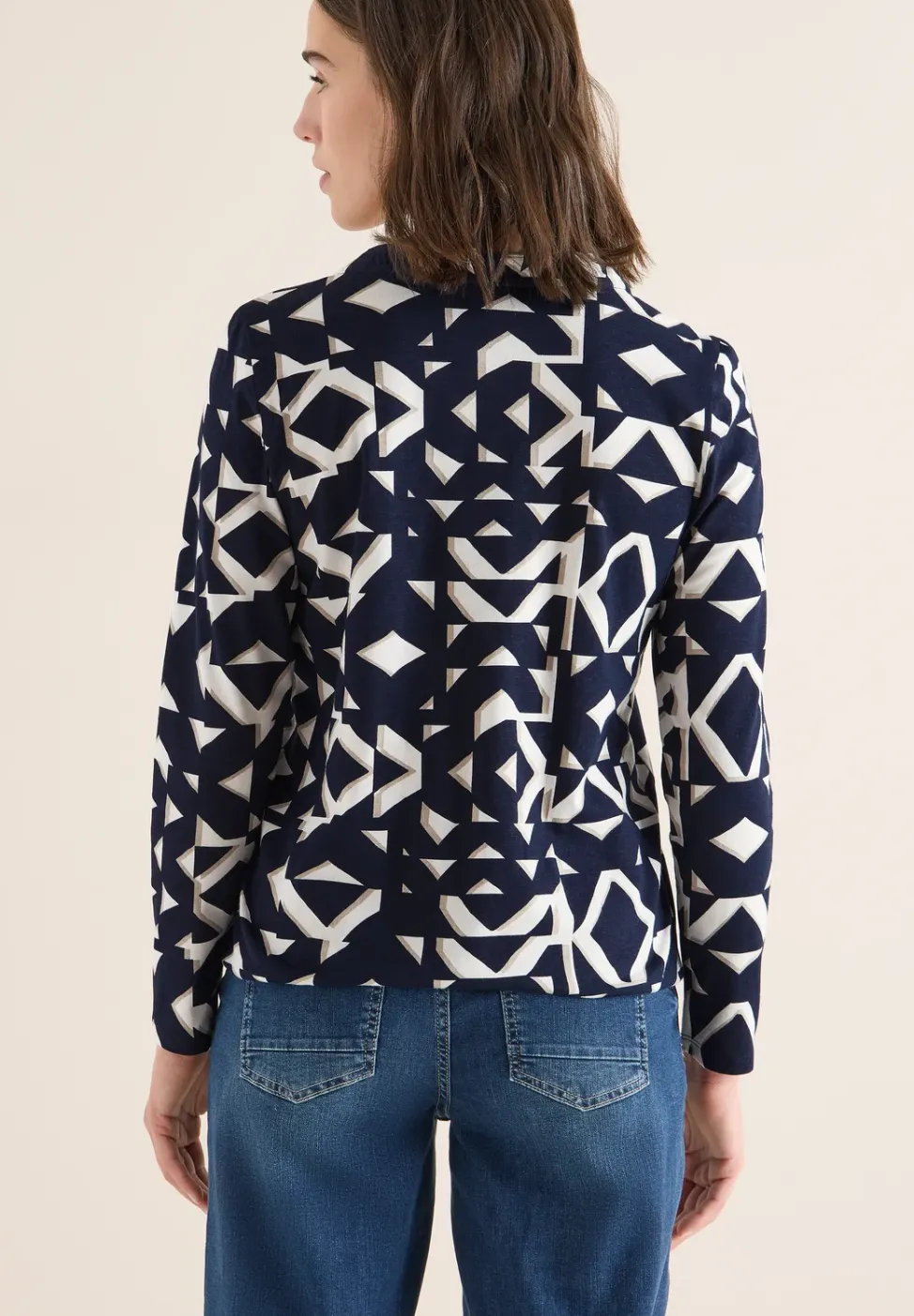 Print Shirt im Tunika-Look