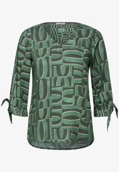 Print Bluse mit Armdetail