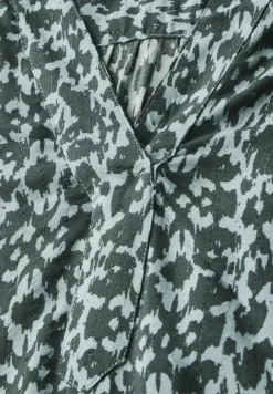 Print-Bluse mit Glitzer