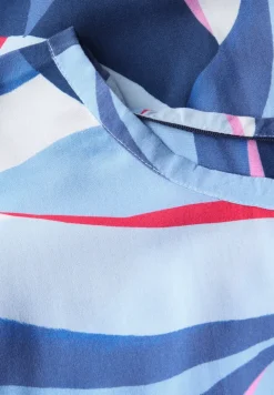 Print-Bluse mit Knoten