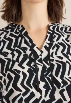 Print-Bluse mit Tape