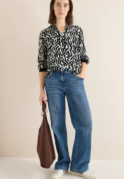 Print-Bluse mit Tape