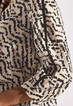 Print-Bluse mit Tapedetails