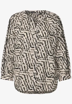 Print-Bluse mit Tapedetails