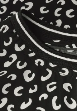 Print Bluse mit Tape Details