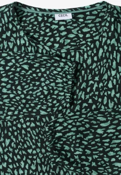 Print-Bluse mit Tunnelzug