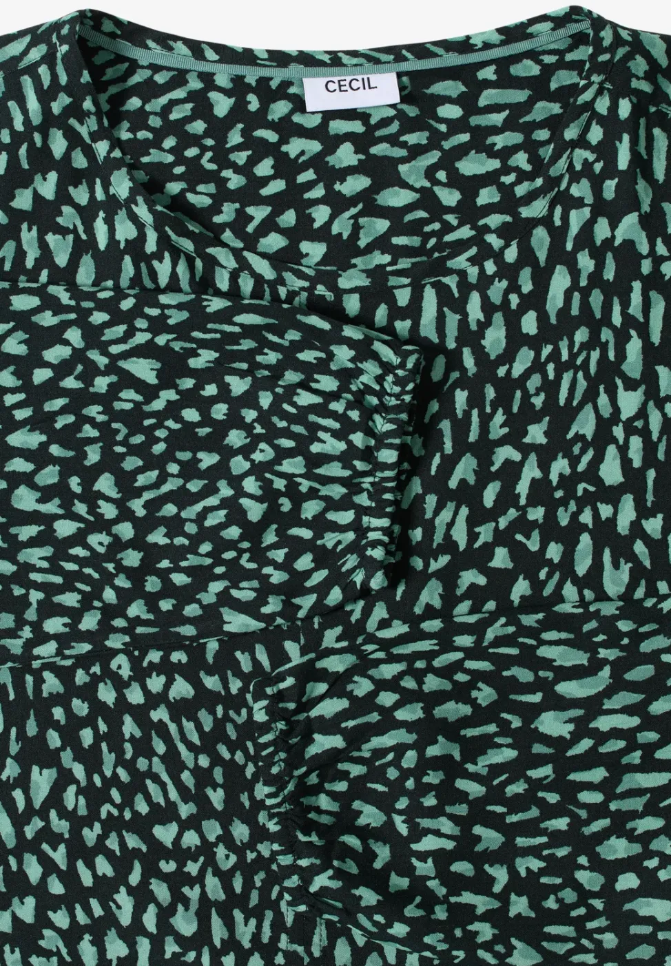 Print-Bluse mit Tunnelzug
