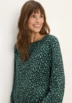 Print-Bluse mit Tunnelzug
