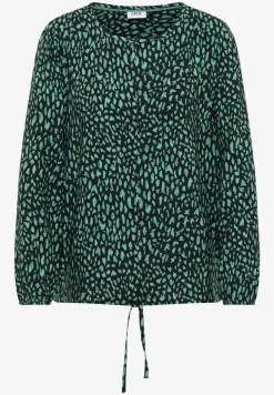 Print-Bluse mit Tunnelzug