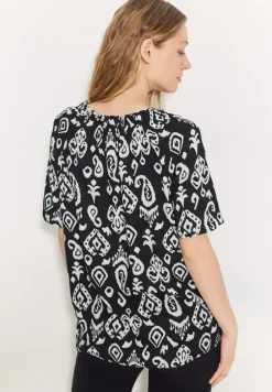 Print Carmen Bluse