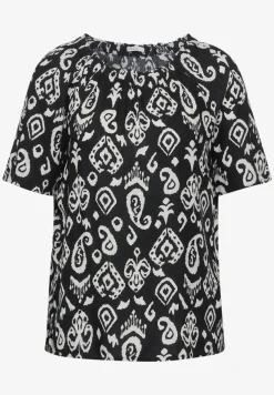 Print Carmen Bluse