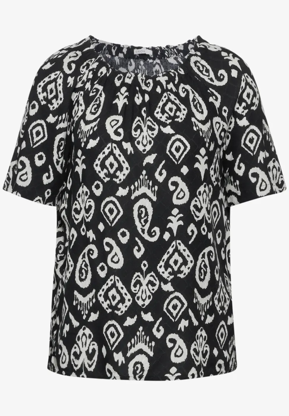 Print Carmen Bluse